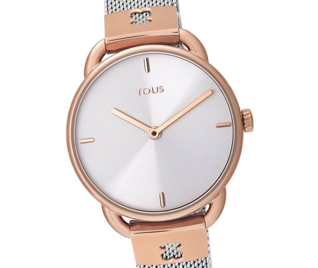 Tous mujer Let Mesh bicolor acero 000351490 Joyería La Joyita Reloj Tous mujer S Mesh bicolor acero inoxidable IP rosado